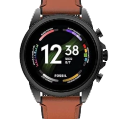 Fossil Q Founder Black Leather watch